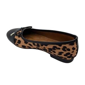 Amalina | Kadın Leoparlı Babet - SİYAH - 36