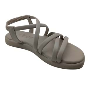 Jossely | Kadın Arkası Lastikli Düz Sandalet - BEJ - 40