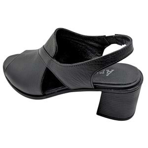 Cristallo - Kadın Topuklu Sandalet - SİYAH - 40