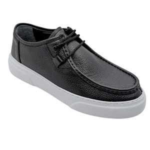 Ehil - 2251 | Hakiki Deri Erkek Casual Ayakkabı - SİYAH - 40
