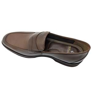 GALLER - 6142 | Hakiki Deri Erkek Klasik Loafer - KAHVERENGİ - 40