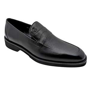 GALLER - 6142 | Hakiki Deri Erkek Klasik Loafer - SİYAH - 40