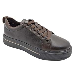 Voyager - M054 | Erkek Ortopedik Hakiki Deri Casual Ayakkabı - KAHVERENGİ - 40