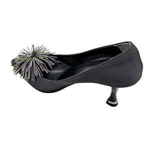 Zorva | Taş İşlemeli Stiletto Ayakkabı - ÇİĞDEM KUNDURA - Zorva - SİYAH - 40