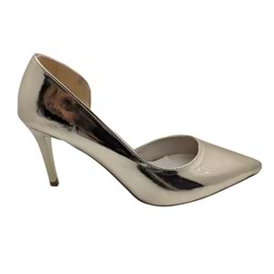 Delyth | Dekolteli Stiletto Ayakkabı - ÇİĞDEM KUNDURA - Delyth - WHITE GOLD - 40