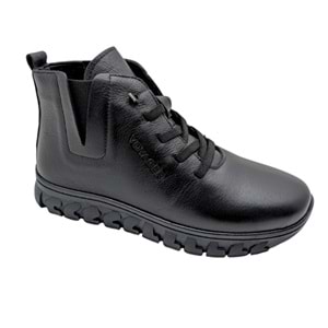 Voyager - 9830 | Kadın Ortopedik Deri Bot - SİYAH - 40
