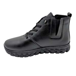 Voyager - 9830 | Kadın Ortopedik Deri Bot - SİYAH - 40