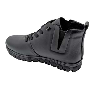 Voyager - 9830 | Kadın Ortopedik Deri Bot - SİYAH - 40