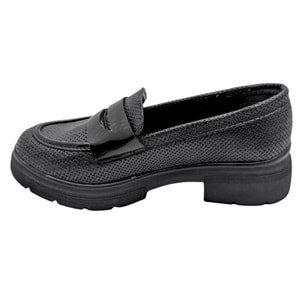 Lgoth | Kadın Topuklu Loafer Ayakkabı - SİYAH - 40
