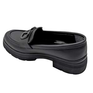 Kvorn | Kadın Topuklu Loafer Ayakkabı - SİYAH - 40