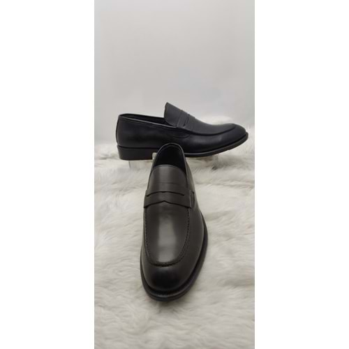 ÇİĞDEM GERÇEK DERİ NEOLİT TABAN ERKEK LOAFER AYAKKABI (BRAND MEN 45) - SİYAH - 41 - ST00561-SİYAH-41