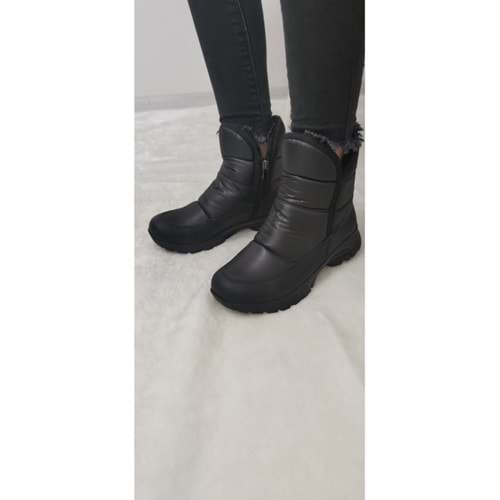 Çiğdem Kar Botu KAR 1 Unisex - SİYAH-KISA-FERMUARLI-ARMALI- 44