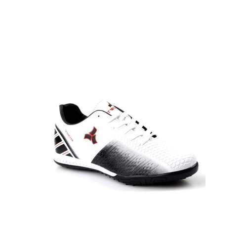 ÇİĞDEM SİYAH-KIRMIZI HALISAHA AYAKKABI(TWNG) Unisex - BEYAZ-SİYAH-A KIRMIZI - 38