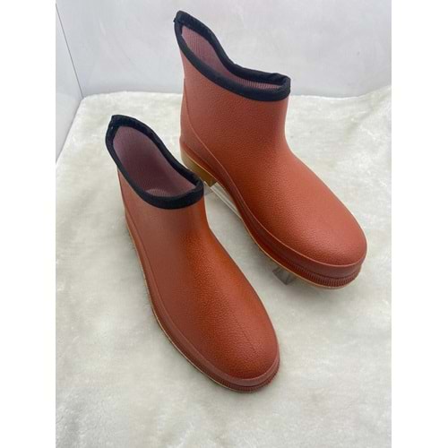 ULAŞ TURUNCU KREP BAHÇE KISA LASTİK ÇİZME - TURUNCU - 44-45 - ST02264-TURUNCU-44-45