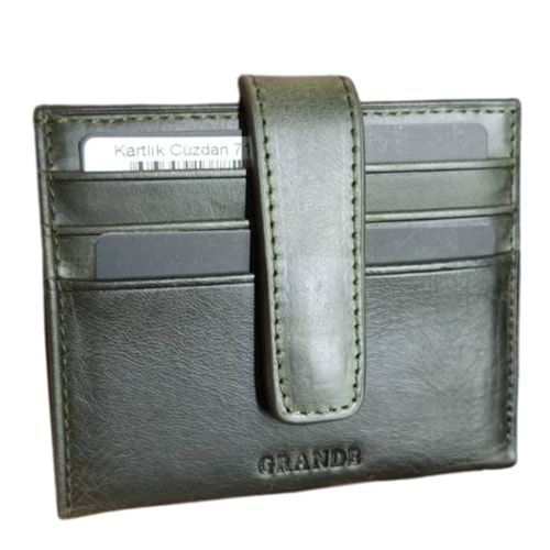 GRANDE - 718 Unisex CÜZDAN & KARTLIK - YEŞİL - STANDART