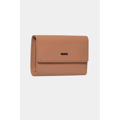 GRANDE - 2784 - GERÇEK DERİ KADIN CÜZDAN - CAMEL - STANDART