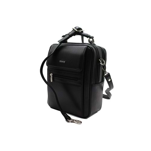 GRANDE - 4588- GERÇEK DERİ ERKEK OMUZ ÇANTA - SİYAH - STANDART - ST02790-14209