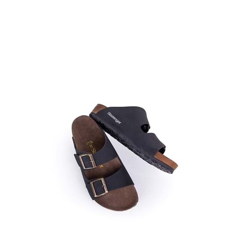 SLAZENGER LENS ÇİFT TOKALI TERLİK - SİYAH - 44