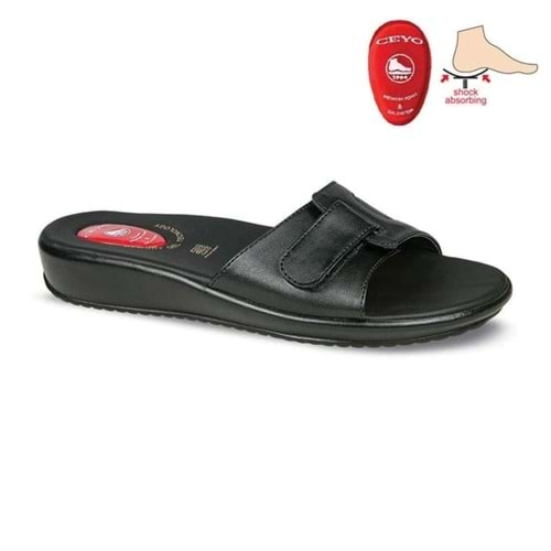 CEYO 9200-12 KADIN TOPUK JELLİ ORTOPEDİK TERLİK - 9200-12 - SİYAH - 35
