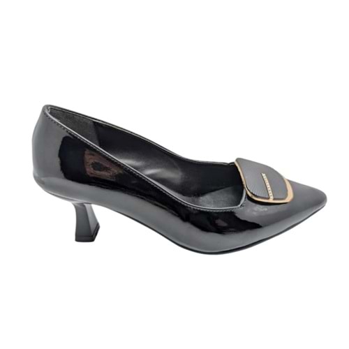 Çiğdem Kundura Veloura Stride Kadın Suni Deri Stiletto - Veloura Stride - SİYAH - 36