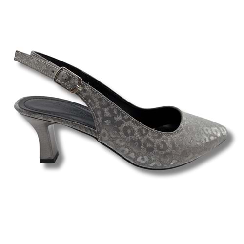 Titania | Abiye Arkası Açık Stiletto - Titania - PLATİN - 36