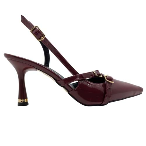 Christel | Kadın Arkası Açık Stiletto - Christel - BORDO - 37