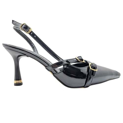 Christel | Kadın Arkası Açık Stiletto - Christel - SİYAH - 37
