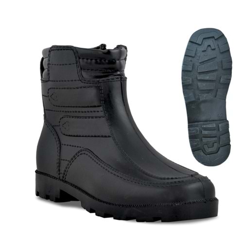 Emek - 501-B | Erkek İçi Yünlü Kar Botu | Su ve Kar Geçirmez - SİYAH - 42