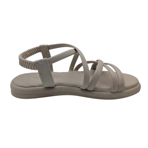 Jossely | Kadın Arkası Lastikli Düz Sandalet - BEJ - 40