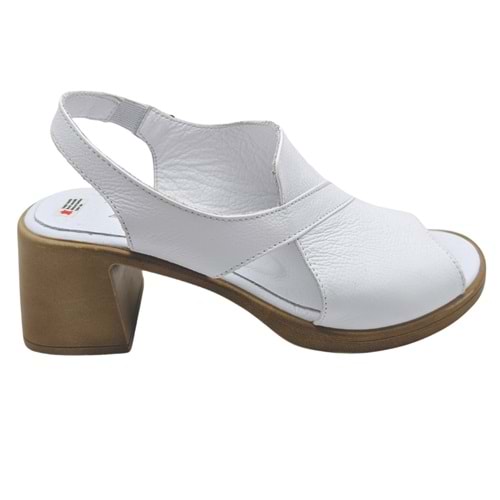 Cristallo - Kadın Topuklu Sandalet - BEYAZ - 40