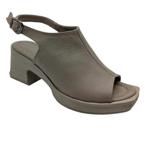 Diosa | Kadın Topuklu Sandalet - BEJ - 40