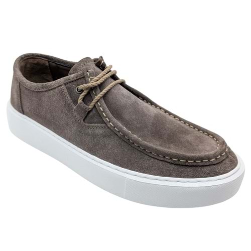 Ehil - 2251 | Hakiki Deri Erkek Casual Ayakkabı - VİZON - 40