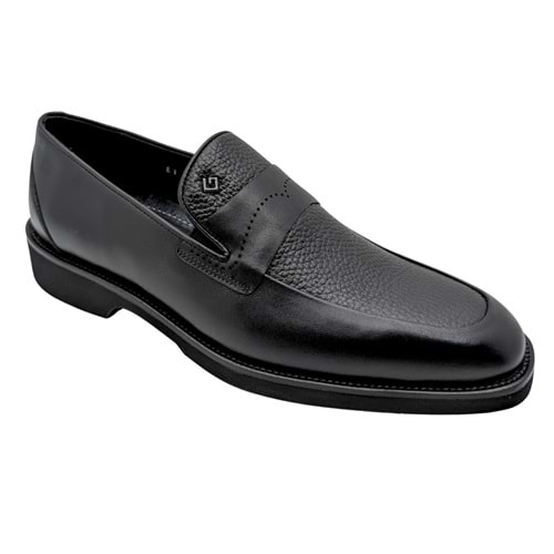GALLER - 6142 | Hakiki Deri Erkek Klasik Loafer - SİYAH - 40