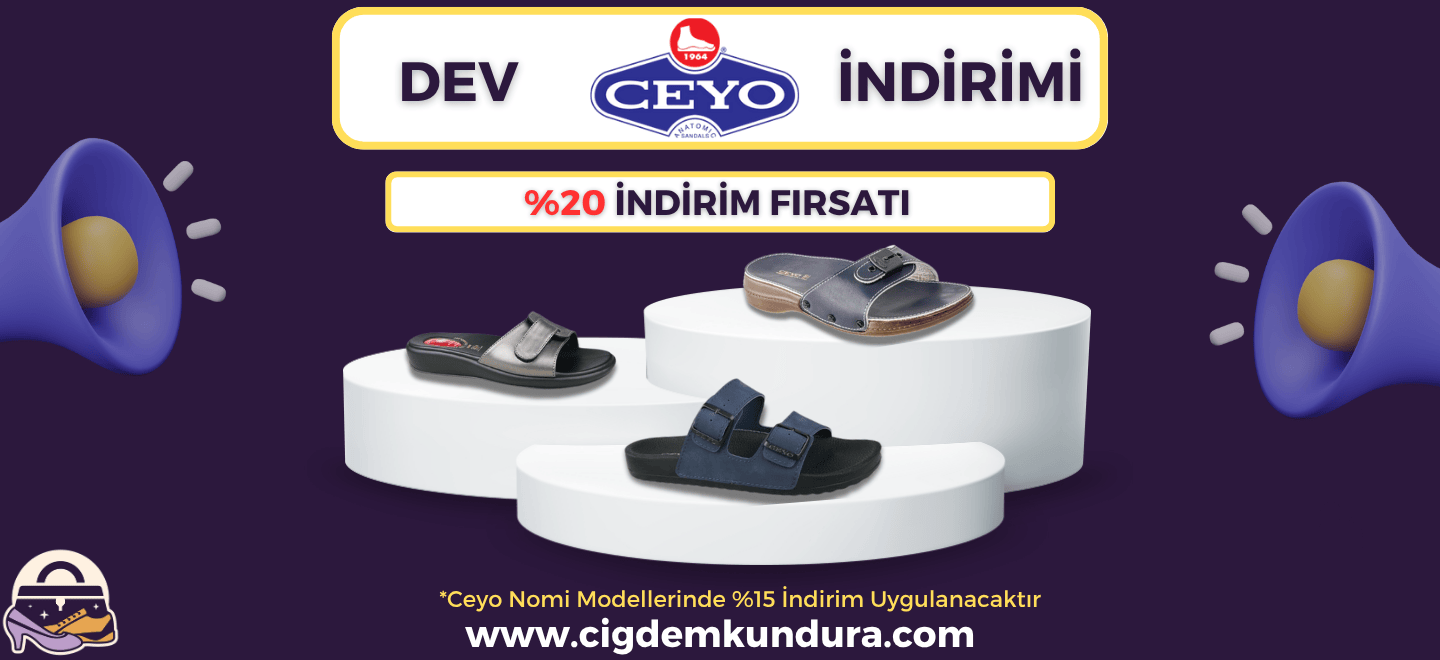 Ceyo terliklerde büyük indirimler