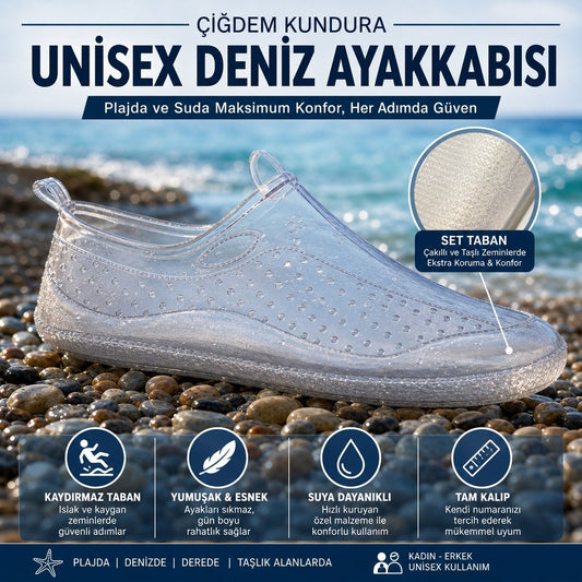 ÇİĞDEM ŞEFFAF DENİZ AYAKKABISI - ŞEFFAF