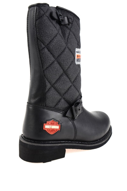 HARLEY DAVIDSON - LACONİA 644 BLACK DERİ KADIN BOT - BLACK - SİYAH