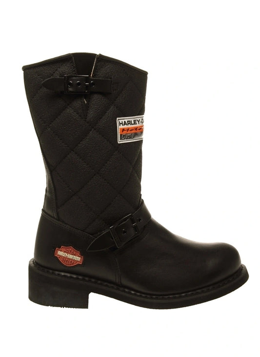 HARLEY DAVIDSON - LACONİA 644 BLACK DERİ KADIN BOT - BLACK - SİYAH