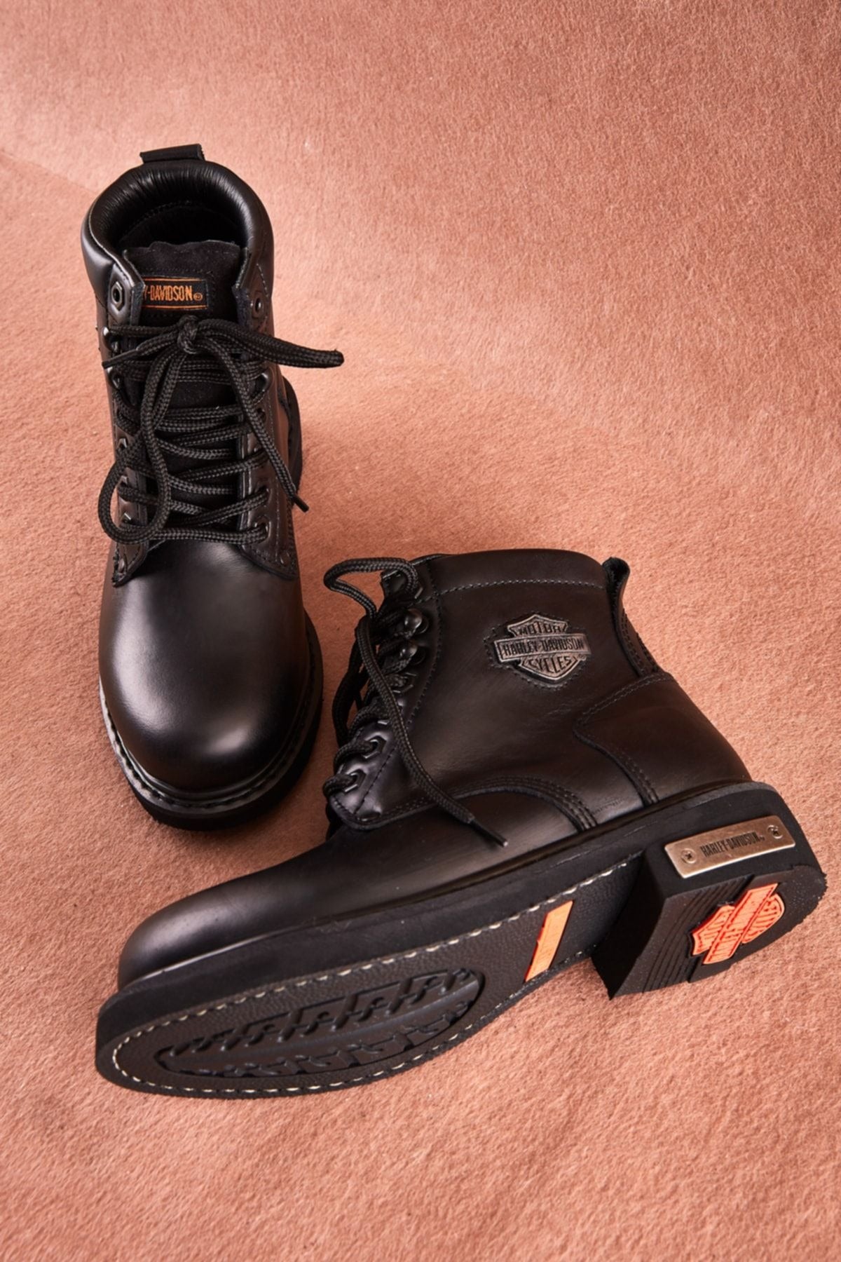 HARLEY DAVIDSON - GIBSON - KADIN CILT DERI BOT - SİYAH