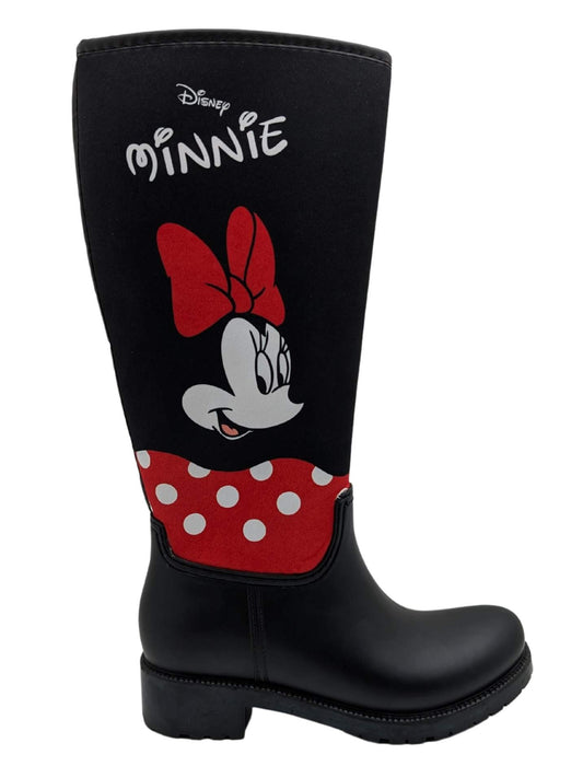 ÇİĞDEM MICKYMOUSE LASTİK ÇİZME - SİYAH-BEYAZ-KIRMIZI