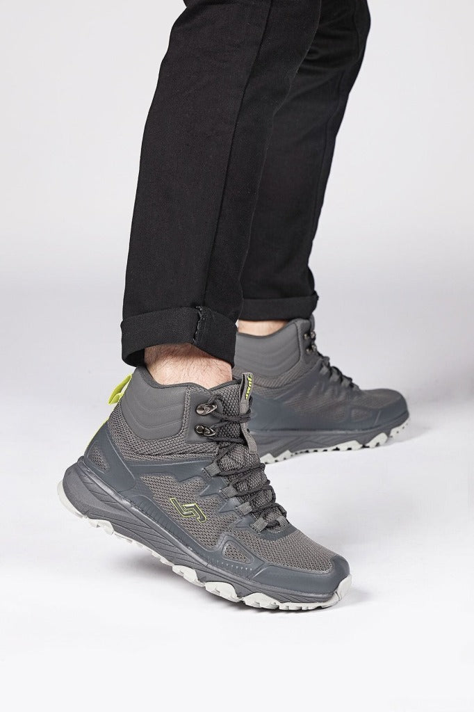 JUMP 27066 --MID GREY/LT GREY/NEON GREEN - GREY/NEON GREEN