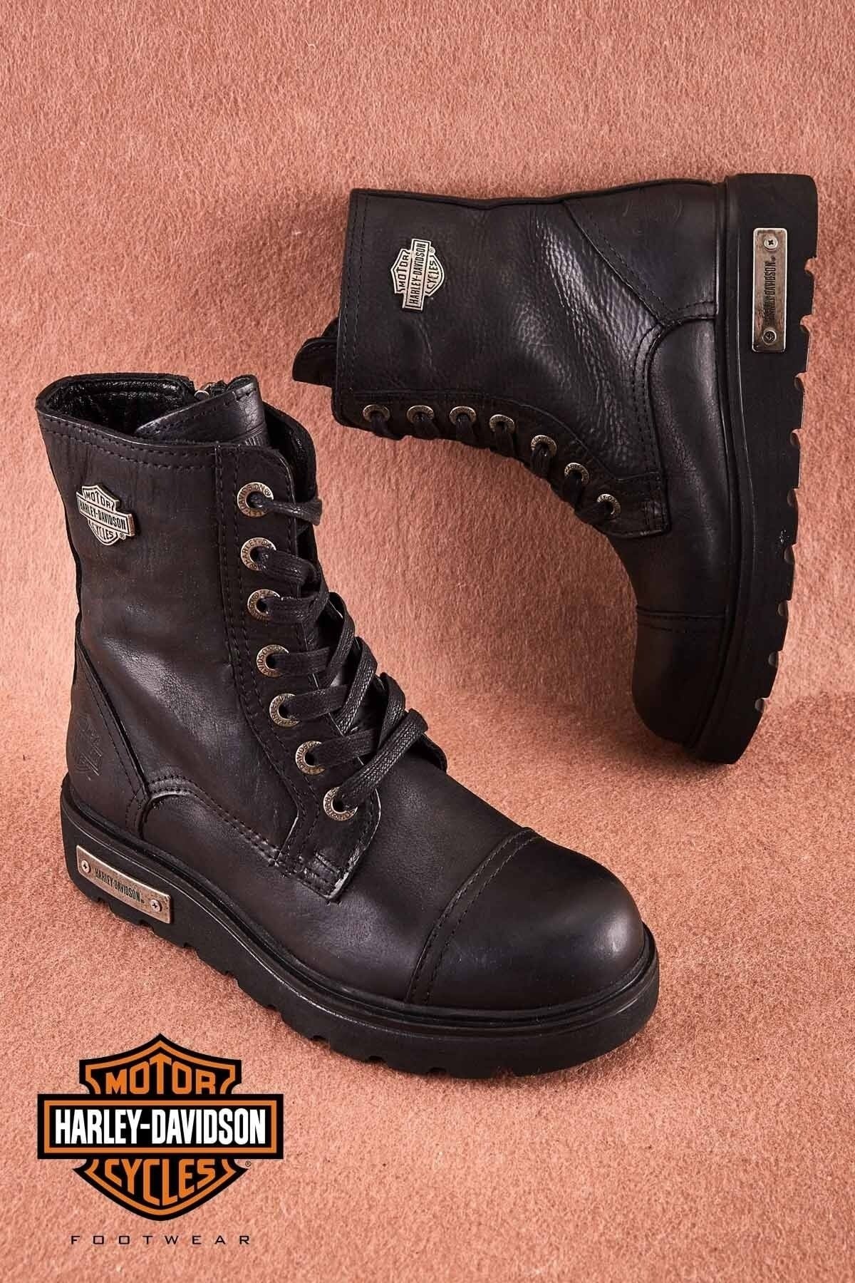 HARLEY DAVIDSON - TUMS - Bayan Bot - SİYAH