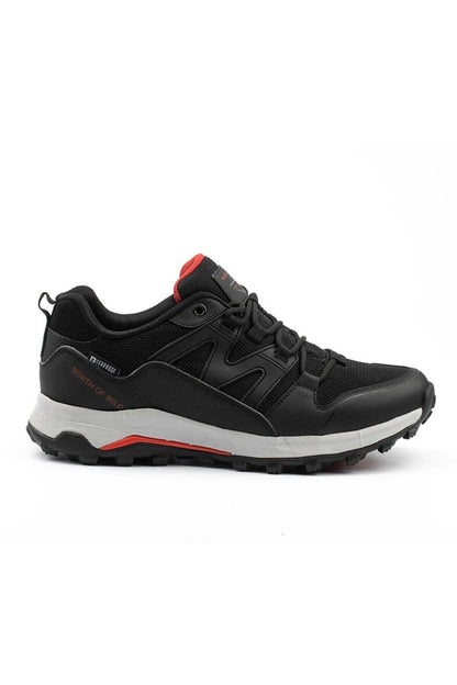 Erkek Sneaker Poss Outdoor Spor Merdane Siyah-kırmızı - SİYAH-KIRMIZI