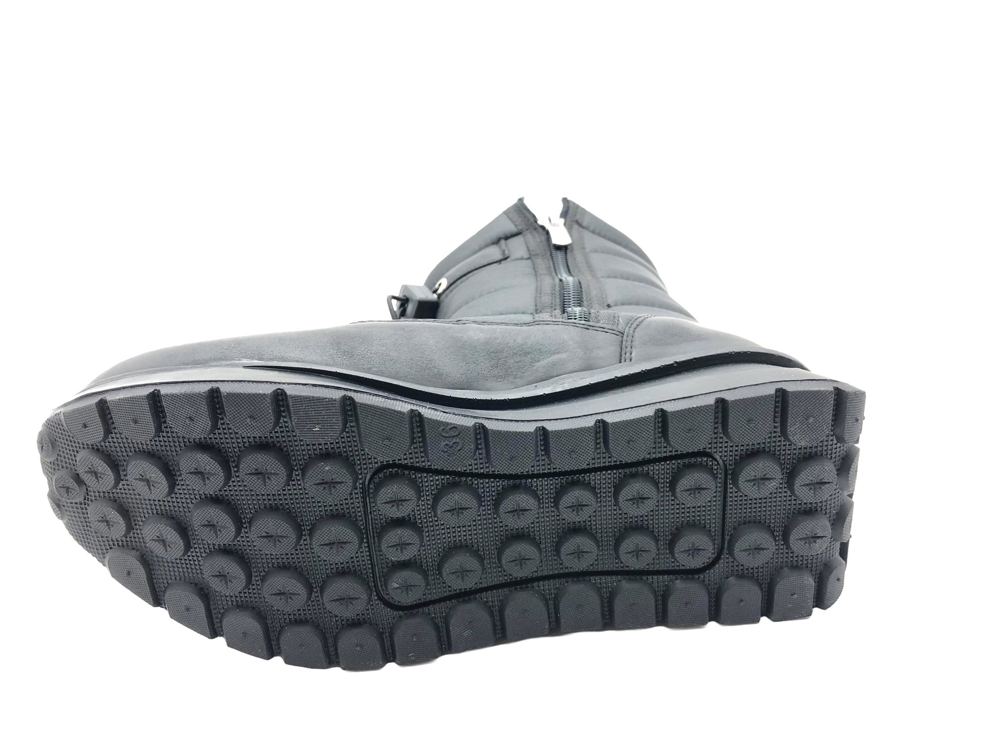 Çiğdem Kar Botu Unisex - KAR 8 - SİYAH-YANDAN-FERMUARLI