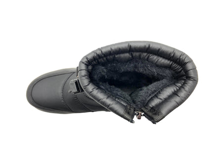 Çiğdem Kar Botu Unisex - KAR 8 - SİYAH-YANDAN-FERMUARLI