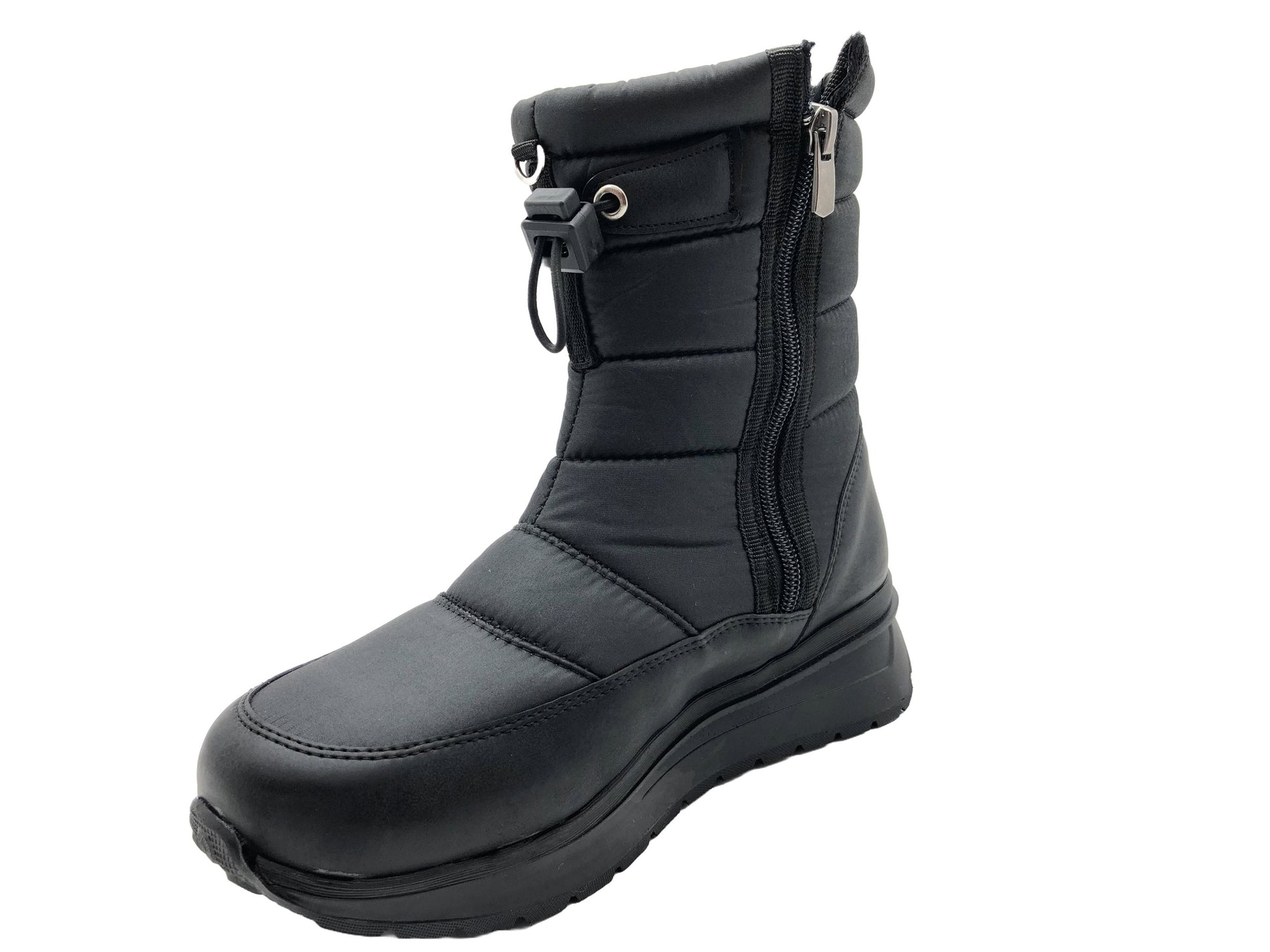 Çiğdem Kar Botu Unisex - KAR 8 - SİYAH-YANDAN-FERMUARLI