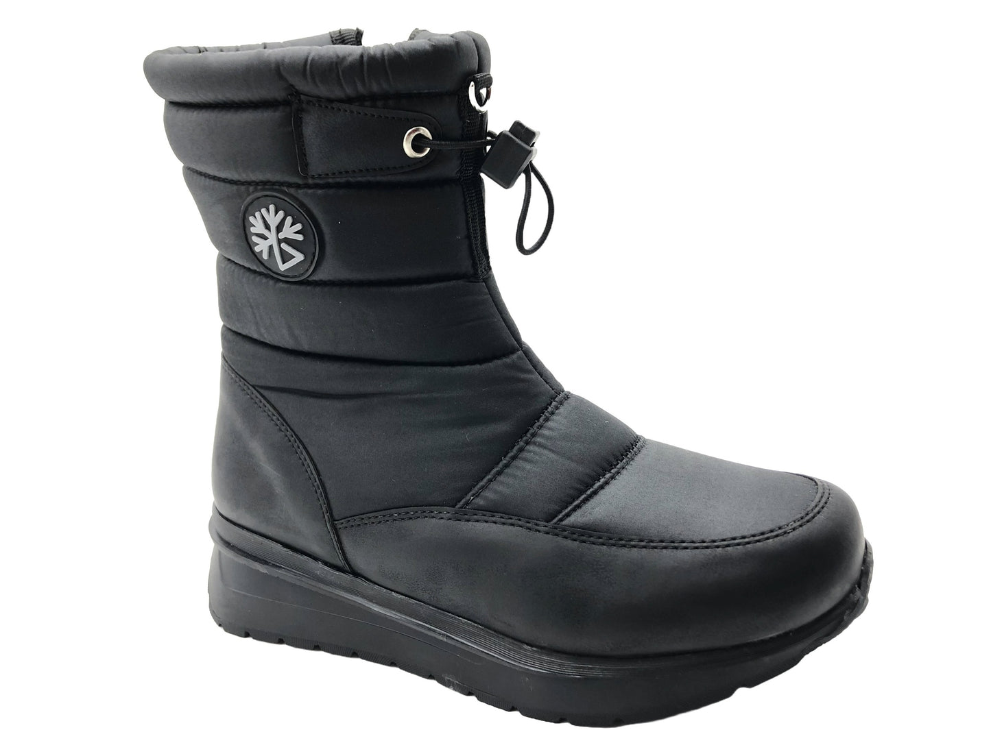 Çiğdem Kar Botu Unisex - KAR 8 - SİYAH-YANDAN-FERMUARLI