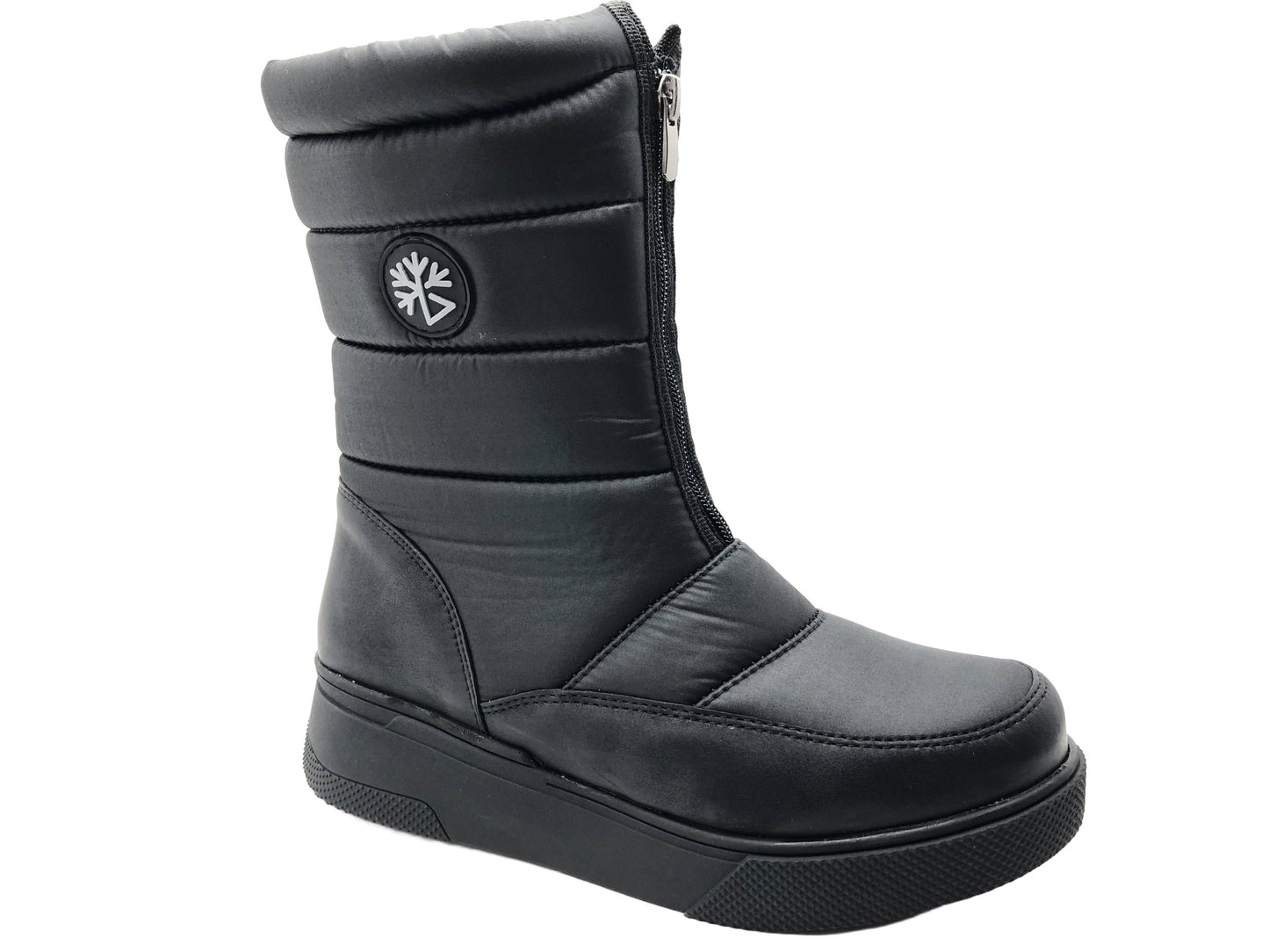 Çiğdem Kar Botu Unisex - KAR 9 - SİYAH-ÖNDEN-FERMUARLI