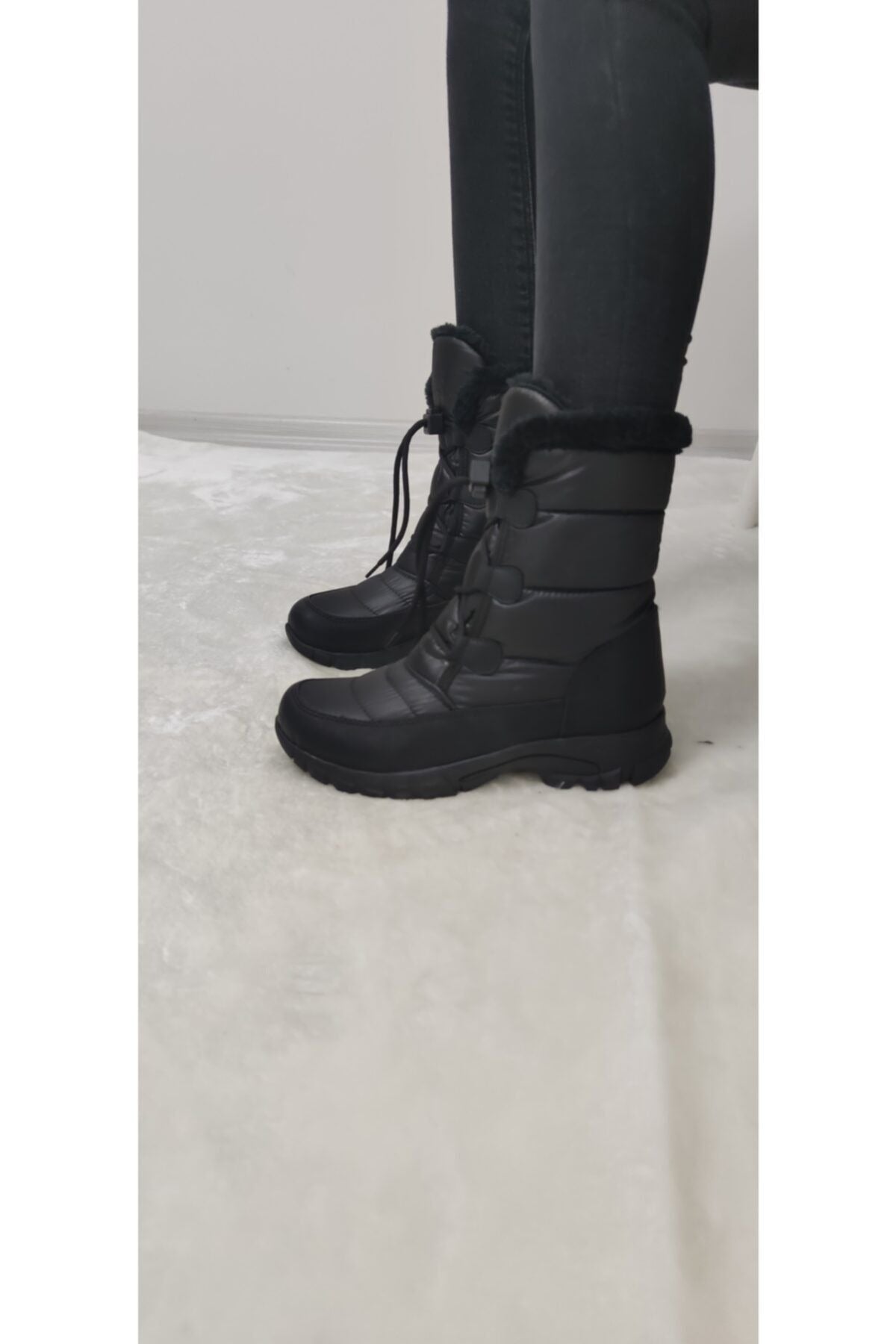 Çiğdem Kar Botu KAR2 Unisex - SİYAH
