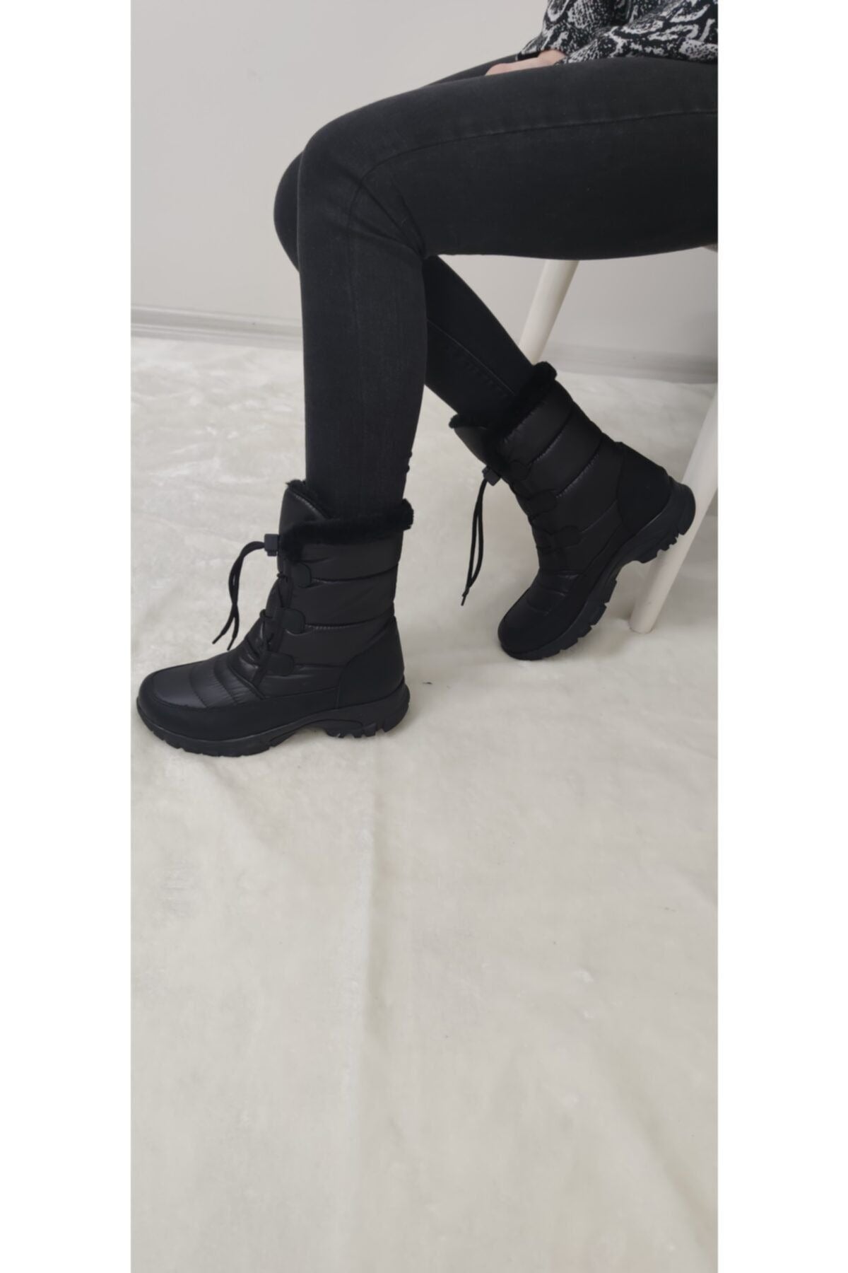 Çiğdem Kar Botu KAR2 Unisex - SİYAH