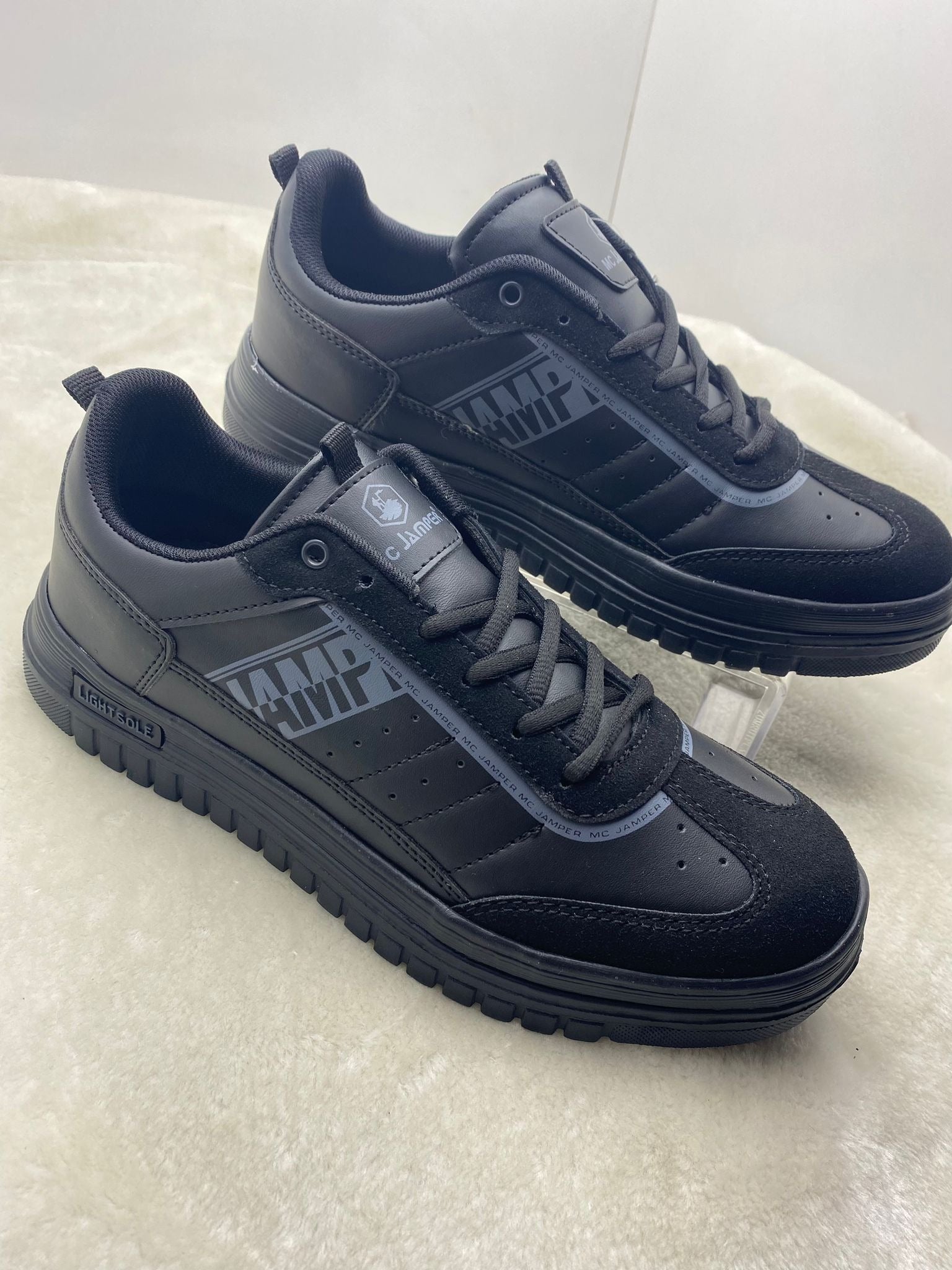 ÇİĞDEM SİYAH DÜZ TABAN ERKEK SKECHERS (MCJMPR 2063) - SİYAH